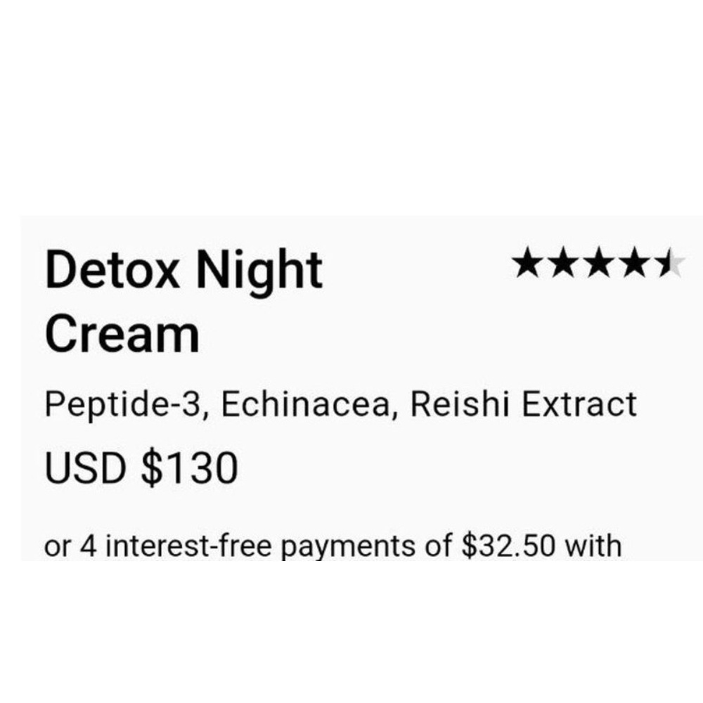 NEW Grown Alchemist - Detox Night Cream Peptide-3 Echinacea Reishi Extract NIB - Picture 2 of 10